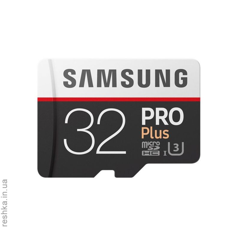 Карта памяти SAMSUNG microSDHC 32GB PRO PLUS UHS-I G3 (R100, W90MB/s)