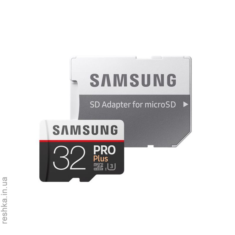 Карта памяти SAMSUNG microSDHC 32GB PRO PLUS UHS-I G3 (R100, W90MB/s)