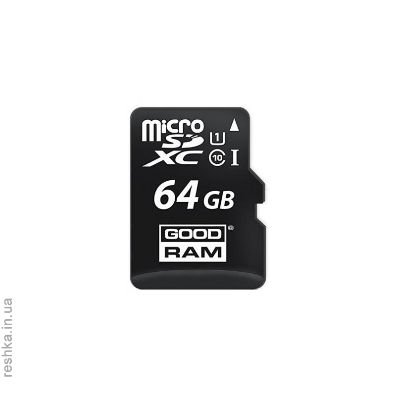 Карта памяти Goodram microSDXC 64GB Class 10 UHS I + adapter