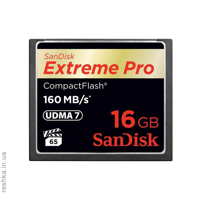 Карта памяти SANDISK CF 16GB Extreme Pro R160/W150MB/s