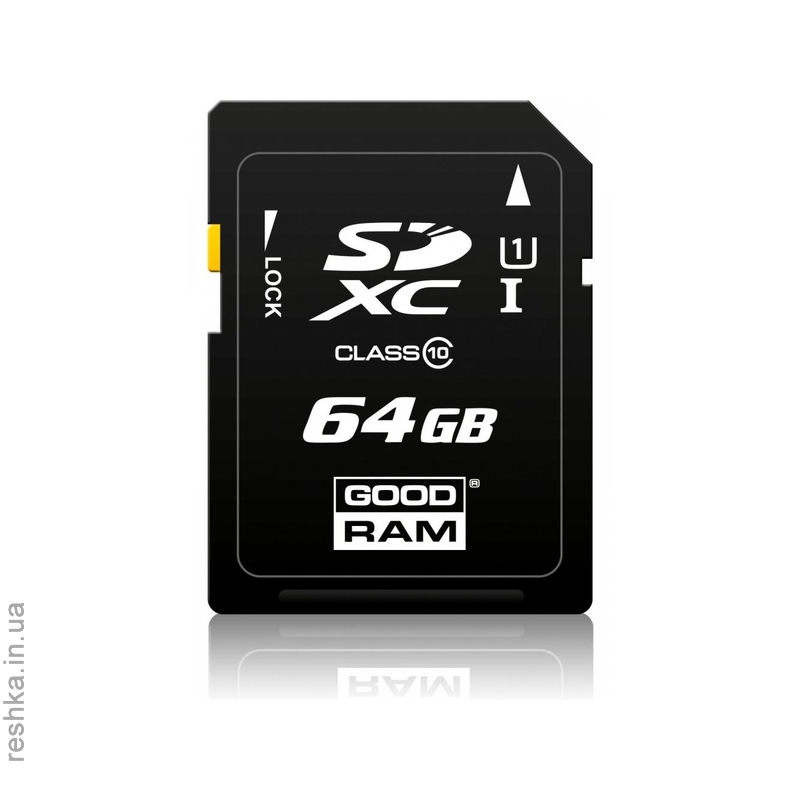 Карта памяти Goodram SDXC 64 GB Class 10 UHS-I (R60MB/s)