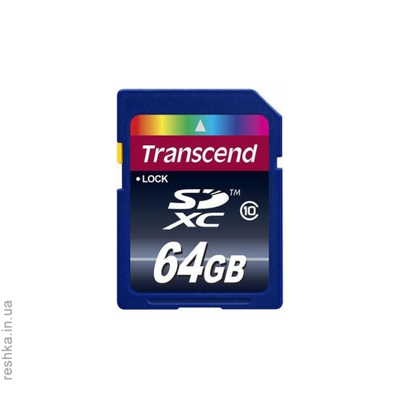 Карта памяти Transcend SDXC 64 GB Class 10