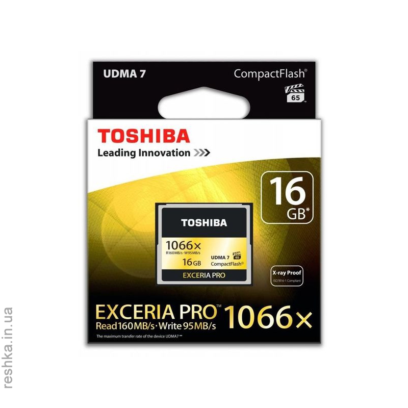 Карта памяти TOSHIBA 1066X 16GB Compact Flash