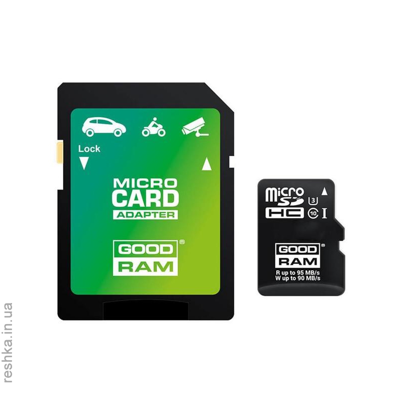 Карта памяти GOODRAM microSDXC 64GB UHS I MLC U3 + ad (R95, W90MB/s)