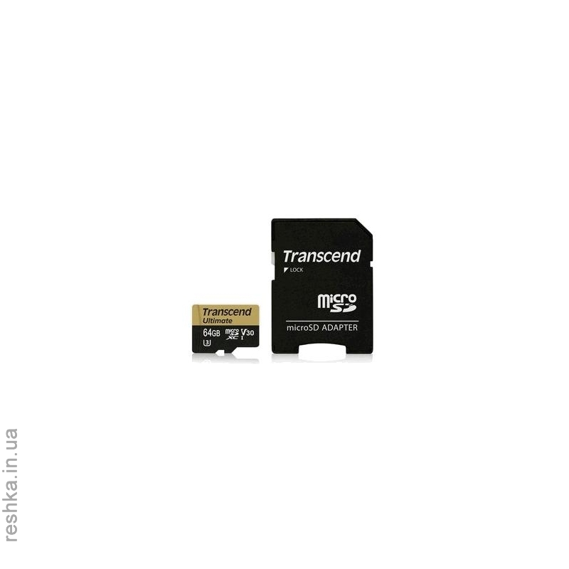 Карта памяти Transcend microSDXC 64GB UHS-I U3 MLC (R95,W60MB/s)