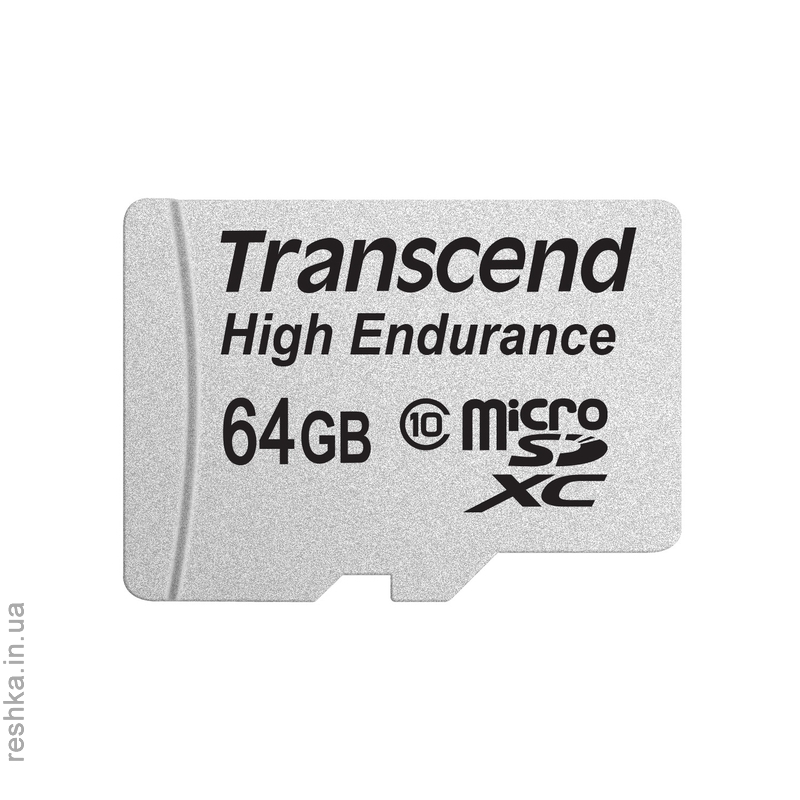 Карта памяти Transcend microSDXC 64 GB Class 10 High Endurance + ad
