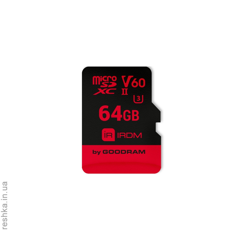 Карта памяти GOODRAM microSDXC 64GB IRDM UHS II V60 U3 (R280/W110)