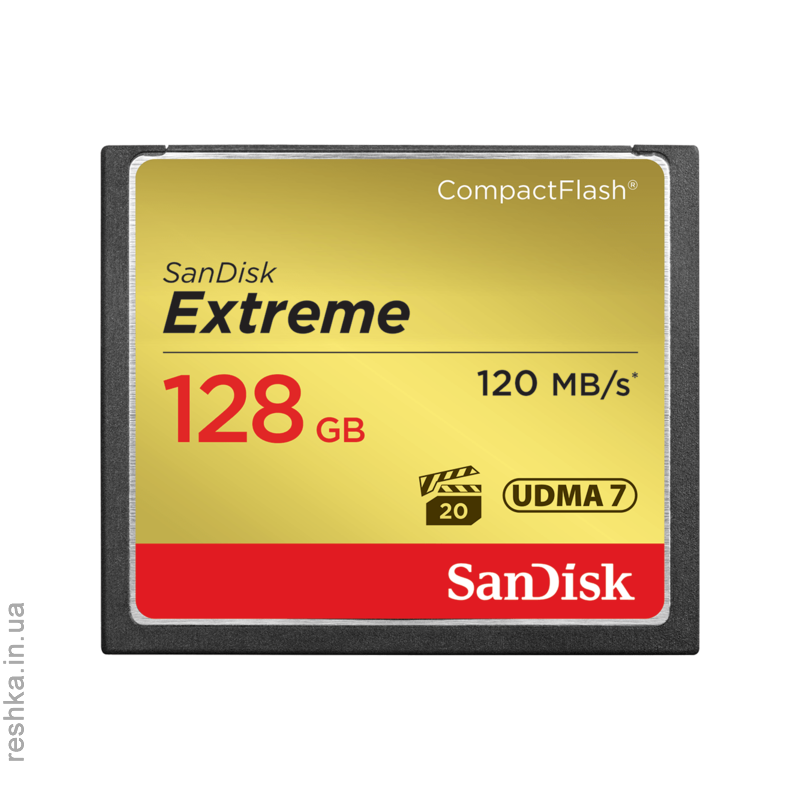 Карта памяти SANDISK 128GB CF Extreme R120/W85MB/s