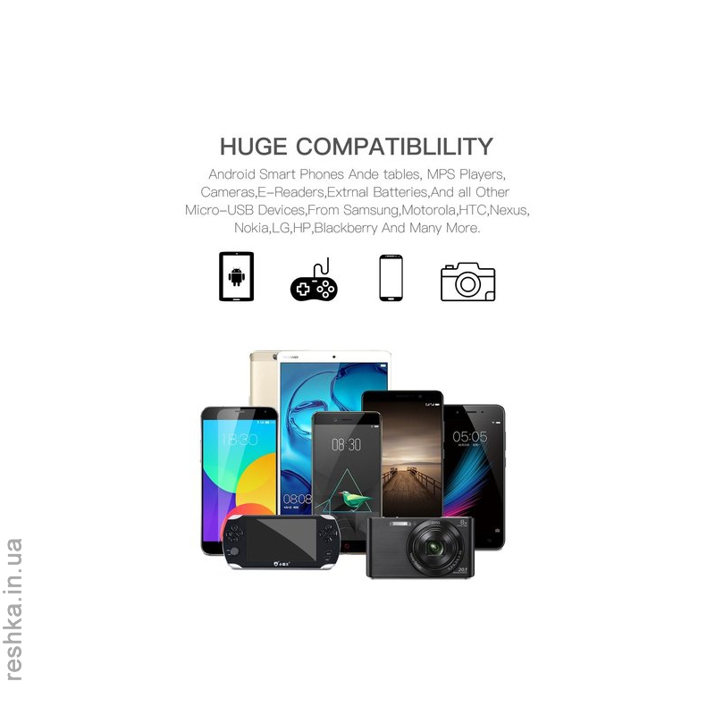 Кабель Puridea L02 - Micro USB - 1.2m Blue