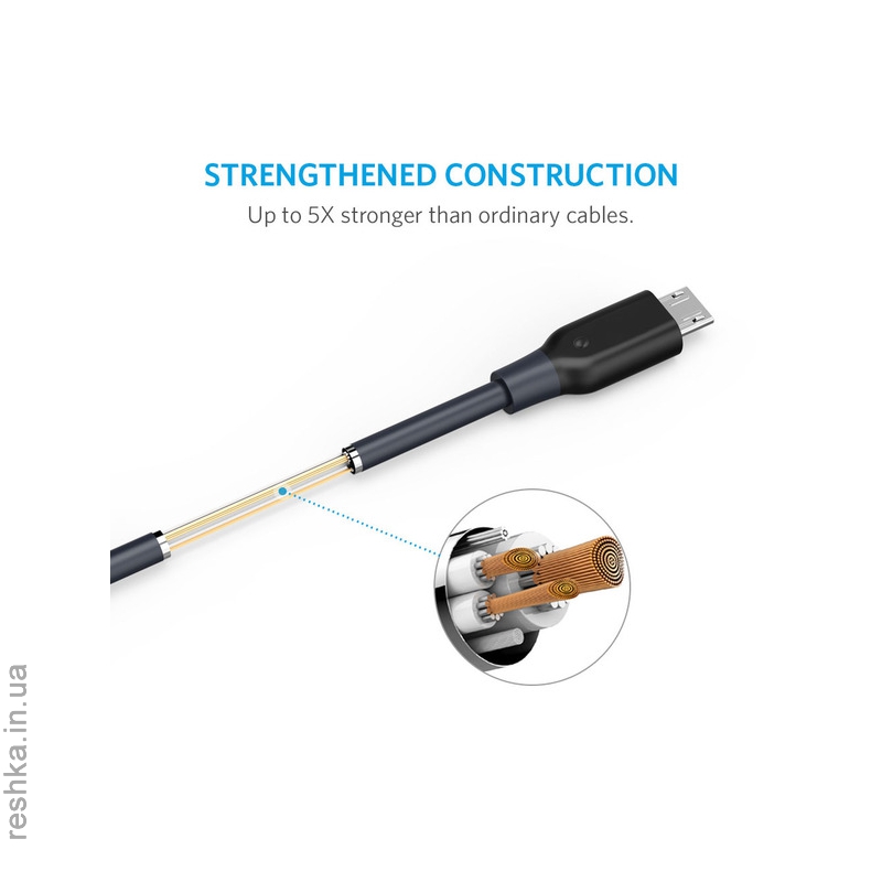 Кабель Anker Powerline Micro USB (0.9m) V3 Space Gray