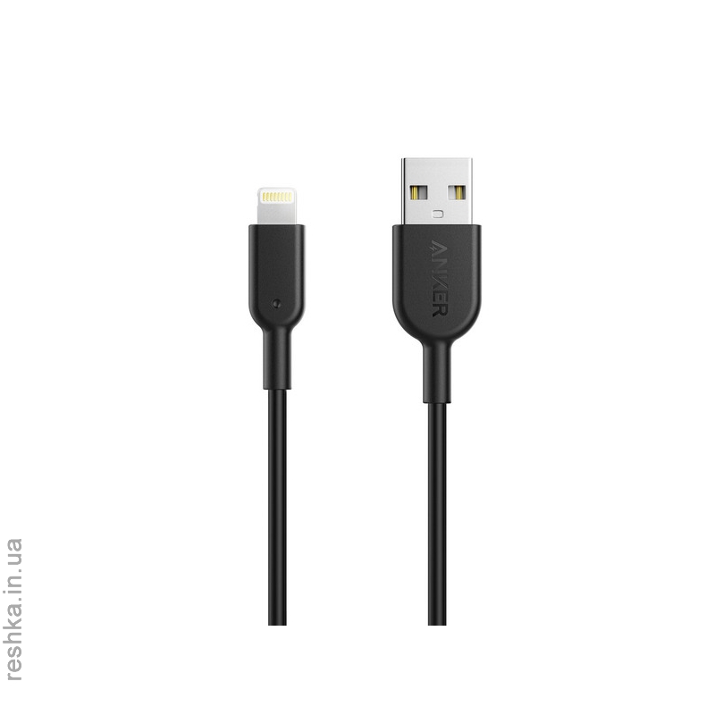 Кабель Anker Powerline II Lightning - 0.9 м V2 (Black)