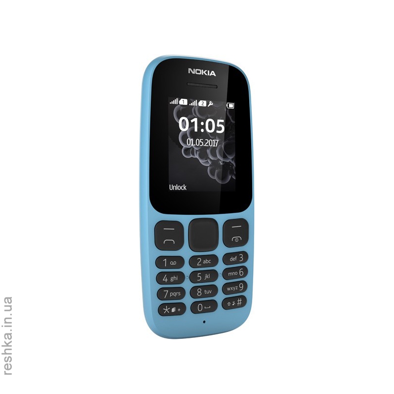 Телефон Nokia  105 Single Sim 2017 Blue