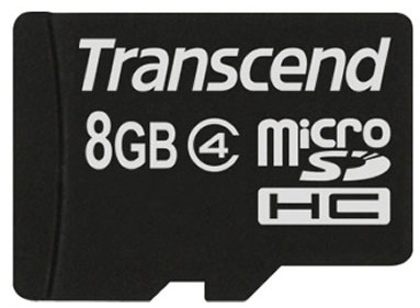 Карта памяти Transcend microSDHC 8 GB Class 4
