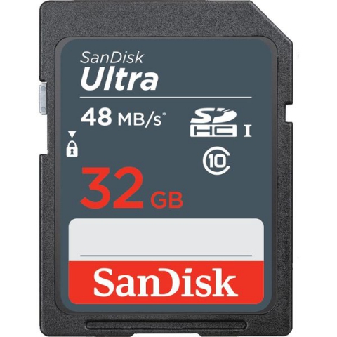 Карта памяти SANDISK SDHC 32GB Ultra Class 10 UHS-I 48MB/s
