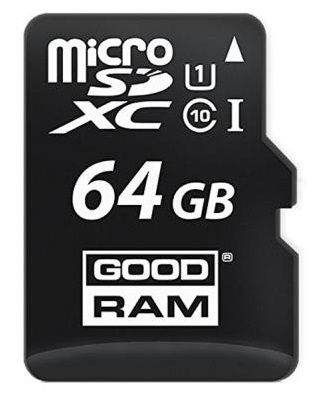 Карта памяти Goodram microSDXC 64GB Class 10 UHS I + adapter