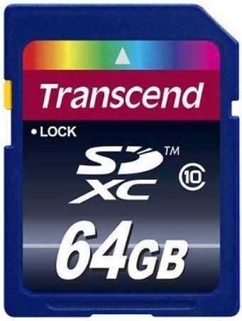 Карта памяти Transcend SDXC 64 GB Class 10