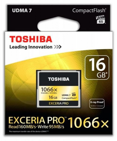 Карта памяти TOSHIBA 1066X 16GB Compact Flash