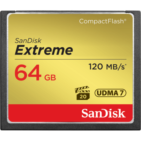 Карта памяти Sandisk CF 64GB Extreme R120/W85MB/s