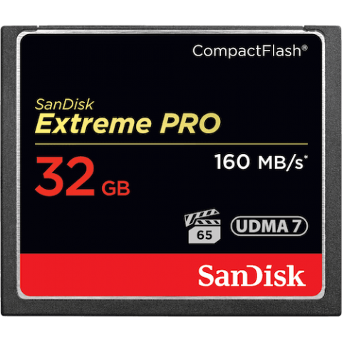 Карта памяти SANDISK CF 32GB Extreme  Pro R160/W150MB/s