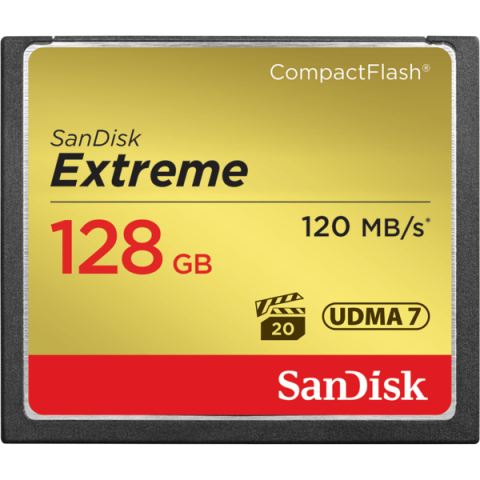 Карта памяти SANDISK 128GB CF Extreme R120/W85MB/s