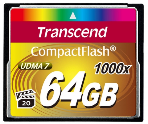 Карта памяти Transcend Compact Flash 64 GB (1000X)