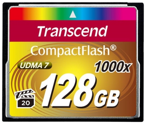 Карта памяти Transcend Compact Flash 128 GB (1000X)
