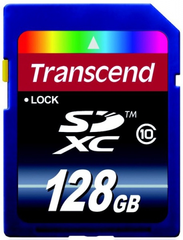 Карта памяти Transcend SDXC 128 GB Class 10