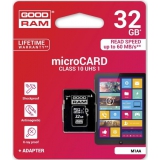 Карта памяти Goodram microSDHC 32GB Class 10 UHS I + adapter