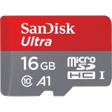 Карта памяти SANDISK microSDHC 16GB Ultra A1 C10 UHS-I 98MB/s+SD