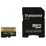 Карта памяти Transcend microSDXC 64GB UHS-I U3 Ultimate (R95,W85MB/s)