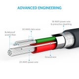 Кабель Anker Powerline Micro USB (0.9m) V3 Space Gray
